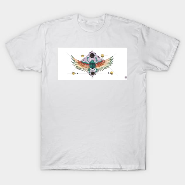 Mighty beetle - Watercolor T-Shirt by Zosmala